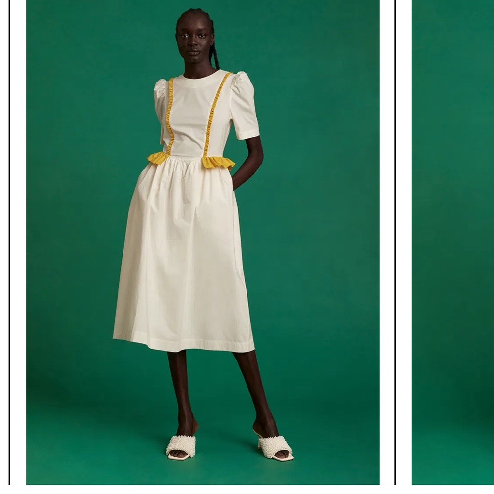 & Other Stories x Sindiso Khumalo - Contrast Frill Detail Midi Dress